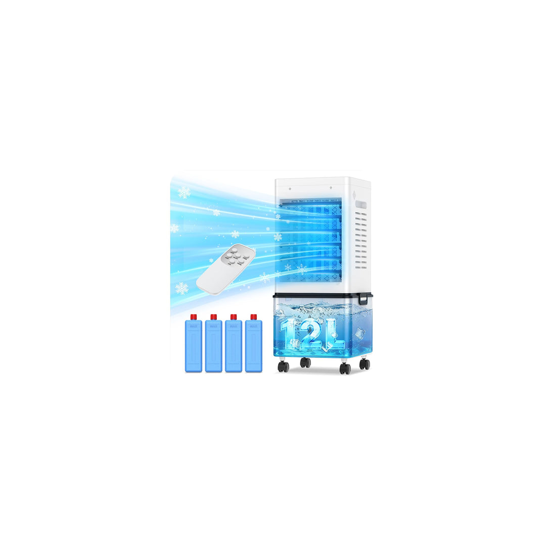 Portable evaporative air cooler for home & office, providing efficient personal cooling.