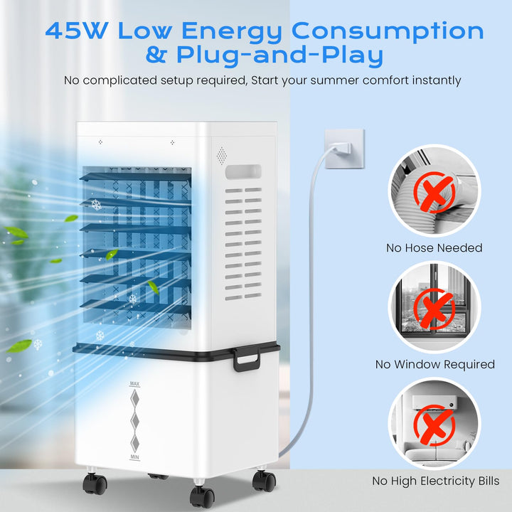 Energy-efficient evaporative cooling solution for a healthier & comfortable home or office environment.
