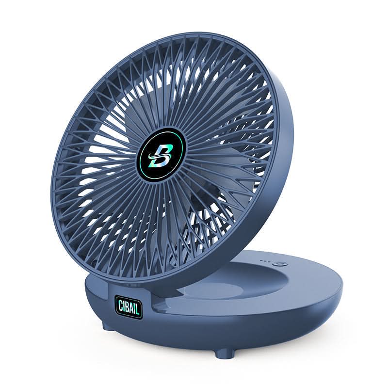 Lightweight USB rechargeable personal fan, handheld design for ultimate portability and comfort.