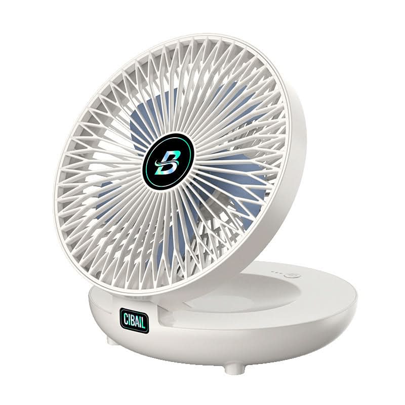 Experience instant relief with this ergonomic portable handheld USB personal cooling fan.