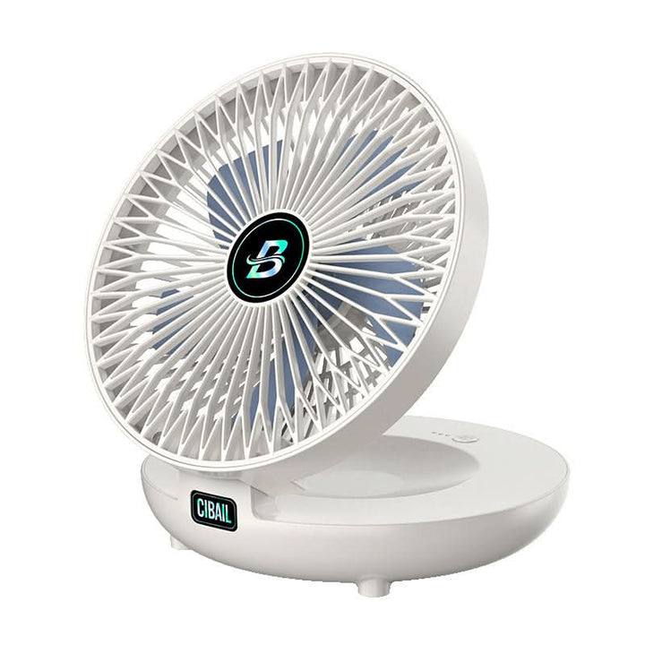 Experience instant relief with this ergonomic portable handheld USB personal cooling fan.