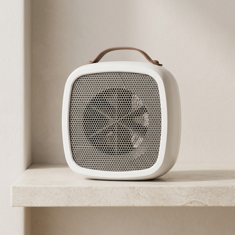 Portable indoor space heater with multiple settings for efficient room warming and home comfort.