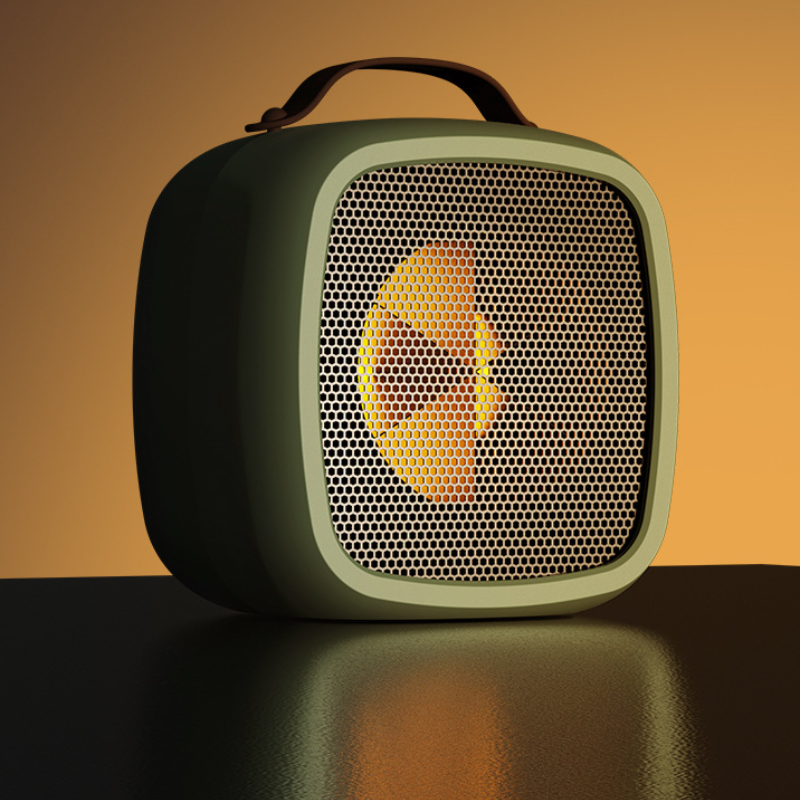 Compact indoor heater with multiple fan and heat settings for personalized warmth and comfort.
