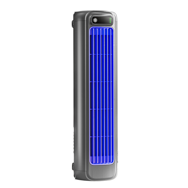 Office desk fan, rechargeable, provides personal comfort.
