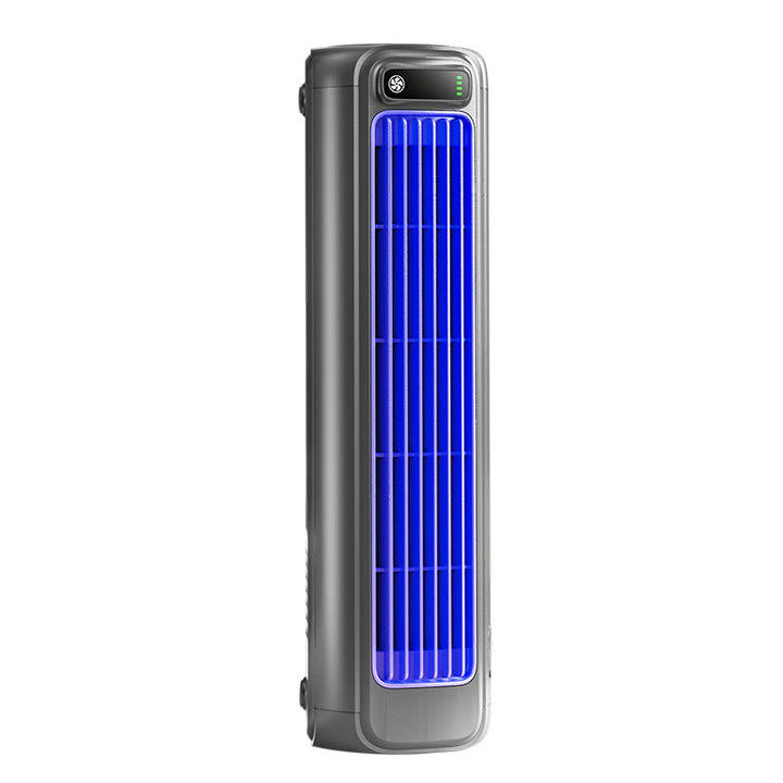 Versatile portable fan, 2000mAh battery, desk, wall, or travel use.