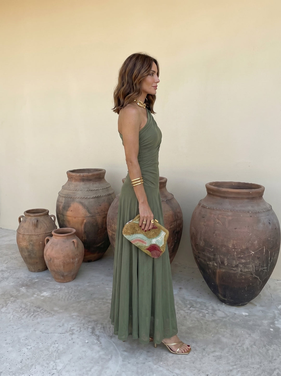 Elegant Toledo midi dress, a comfortable and chic women's party dress for summer style.