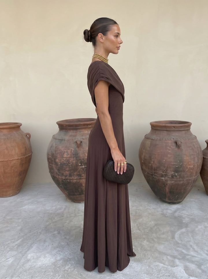 Toledo elegant women's midi party dress, perfect chic apparel for summer and evening events.