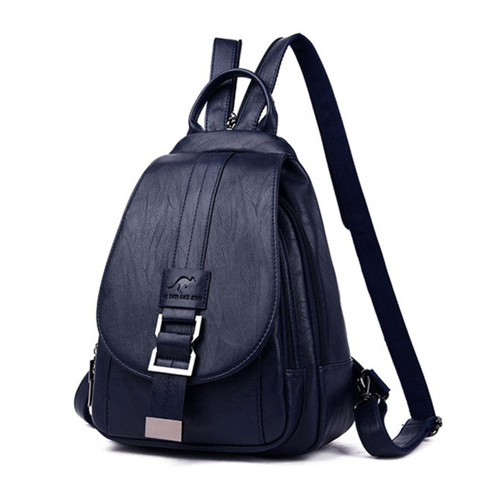 Lightweight women's water-resistant leather backpack. Comfortable everyday carry & stylish shoulder bag.