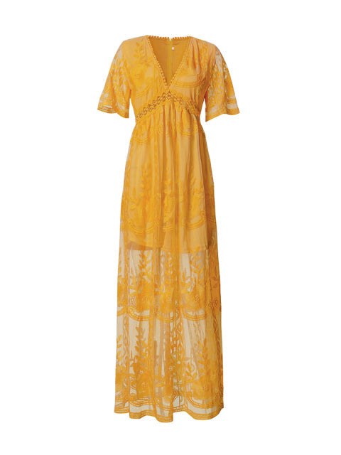 Casual yet elegant women's flowy maxi dress, designed for ultimate comfort in summer.