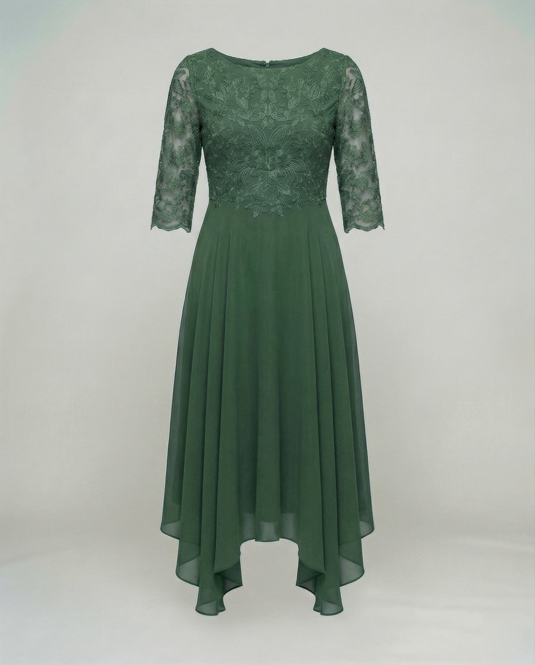 Beautiful women's midi wedding guest dress. Elegant, embroidered, and perfect for special occasions.