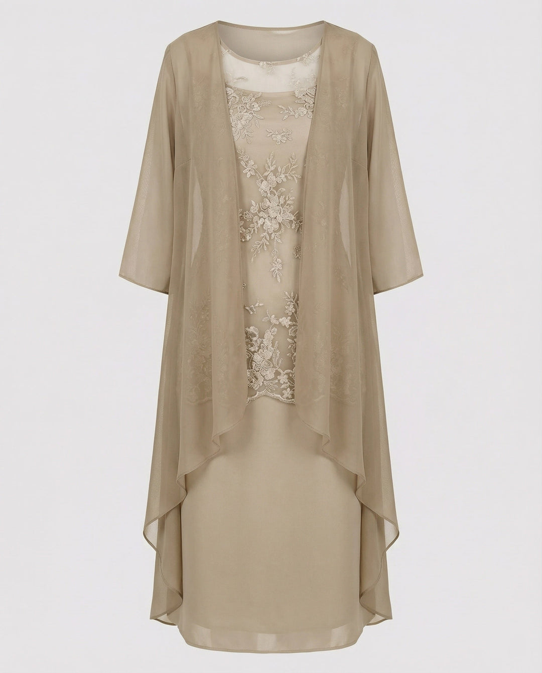 Elegant & comfortable women's two-piece outfit with 3/4 sleeves. Ideal for summer casual wear, ladies' fashion & vacation.