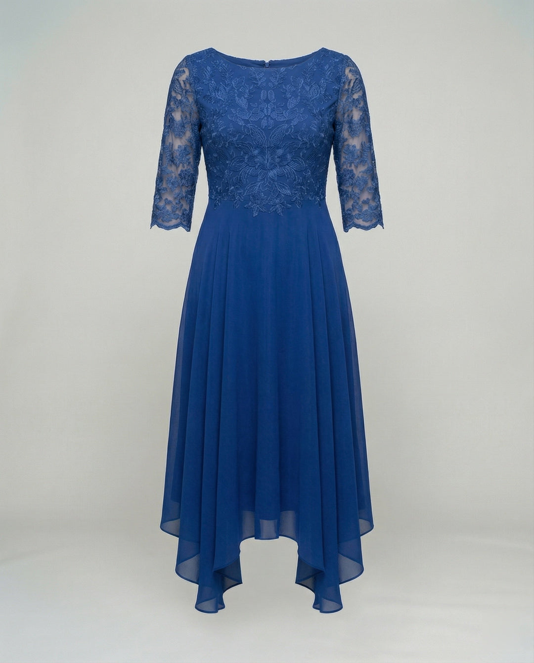 Stylish women's elegant midi dress. Perfect celebration attire, ideal for wedding guests and parties.
