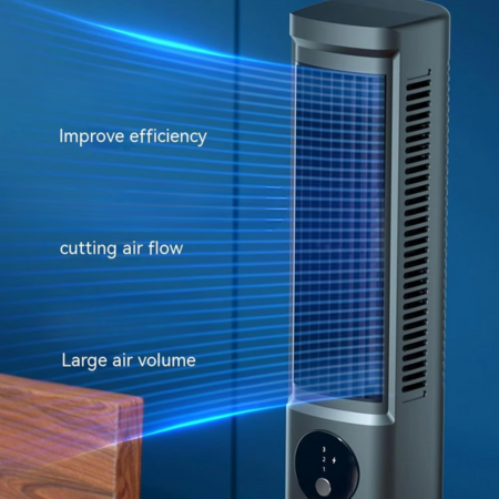 Ultra-quiet 3-speed portable air conditioner providing powerful cooling fan relief for any room.