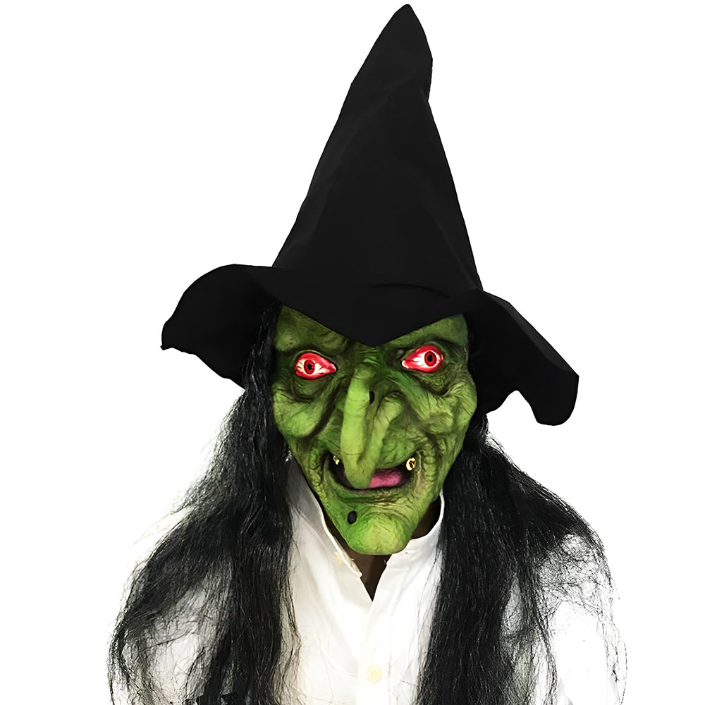 Realistic old man latex mask, perfect for a convincing Halloween transformation.