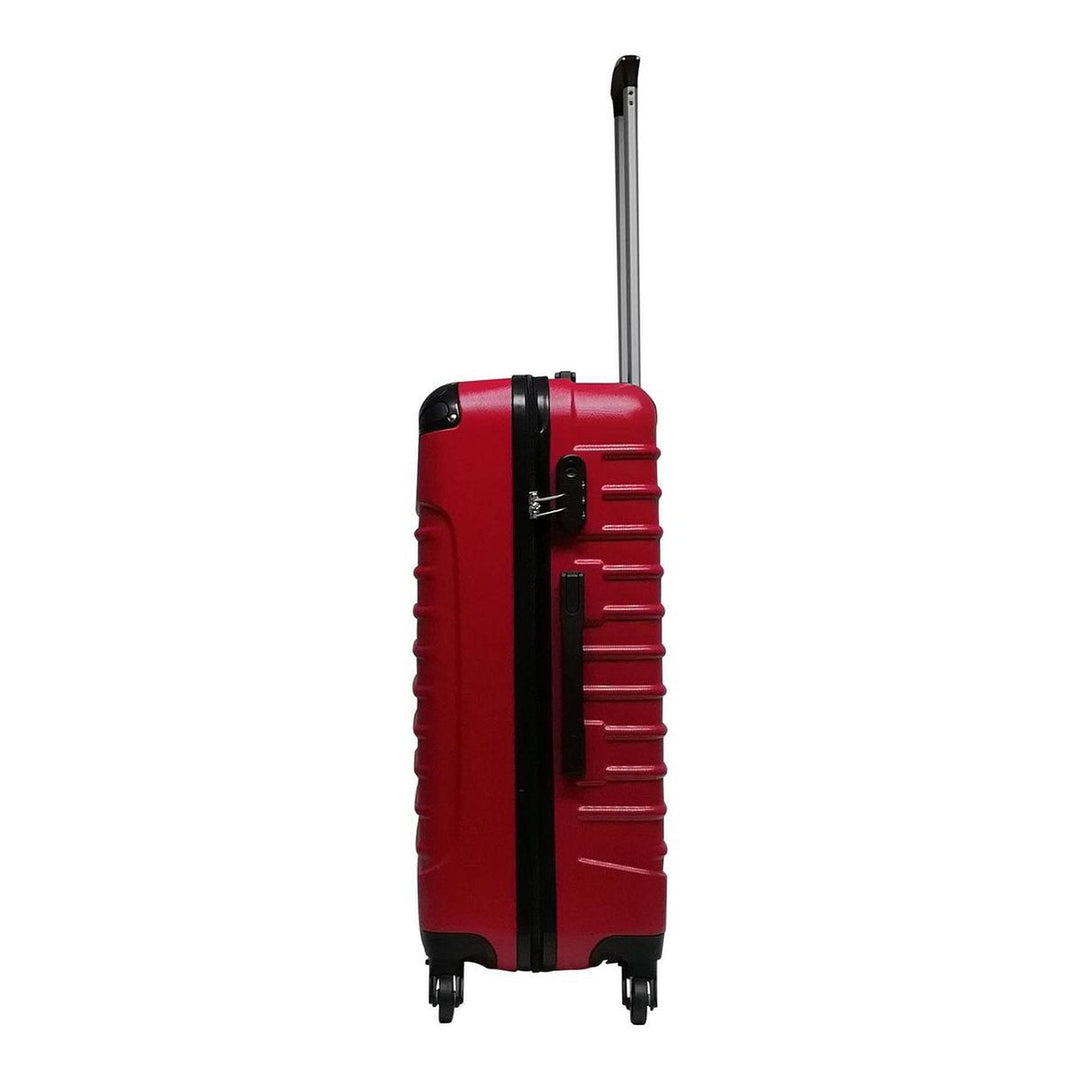 Robust hard shell 2-piece travel suitcase set in Siena Rosso. Impact-resistant luggage with spinner wheels.