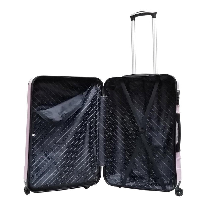 Modern Siena Rosso 2-piece hard shell luggage set. Rolling carry-on & checked suitcases for stylish travel.