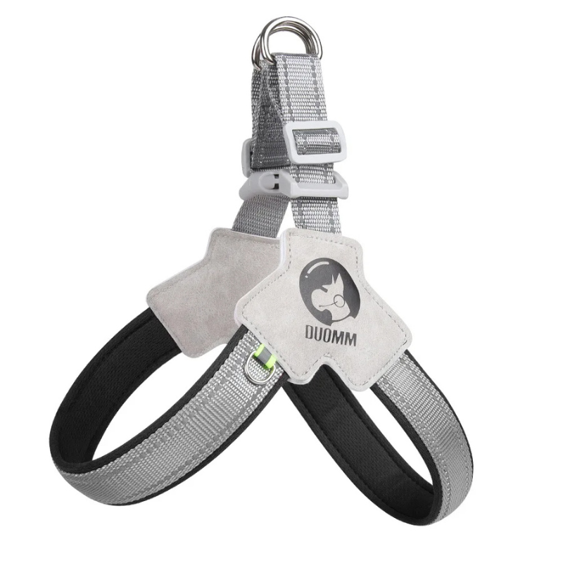 Durable, reflective dog harness, a must-have pet accessory for secure and visible outdoor adventures.