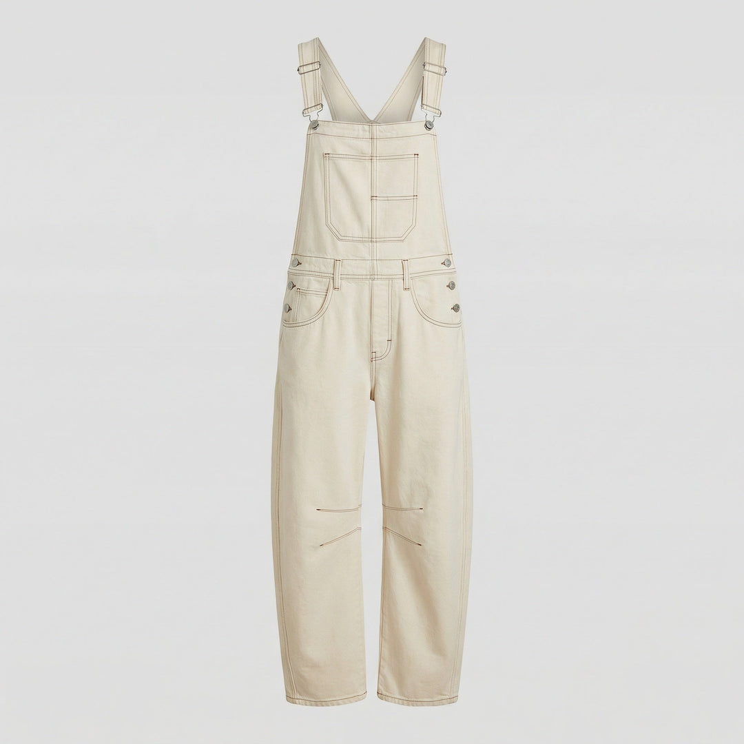 Relaxed fit women's overalls featuring adjustable straps & large practical pockets for versatile everyday fashion.