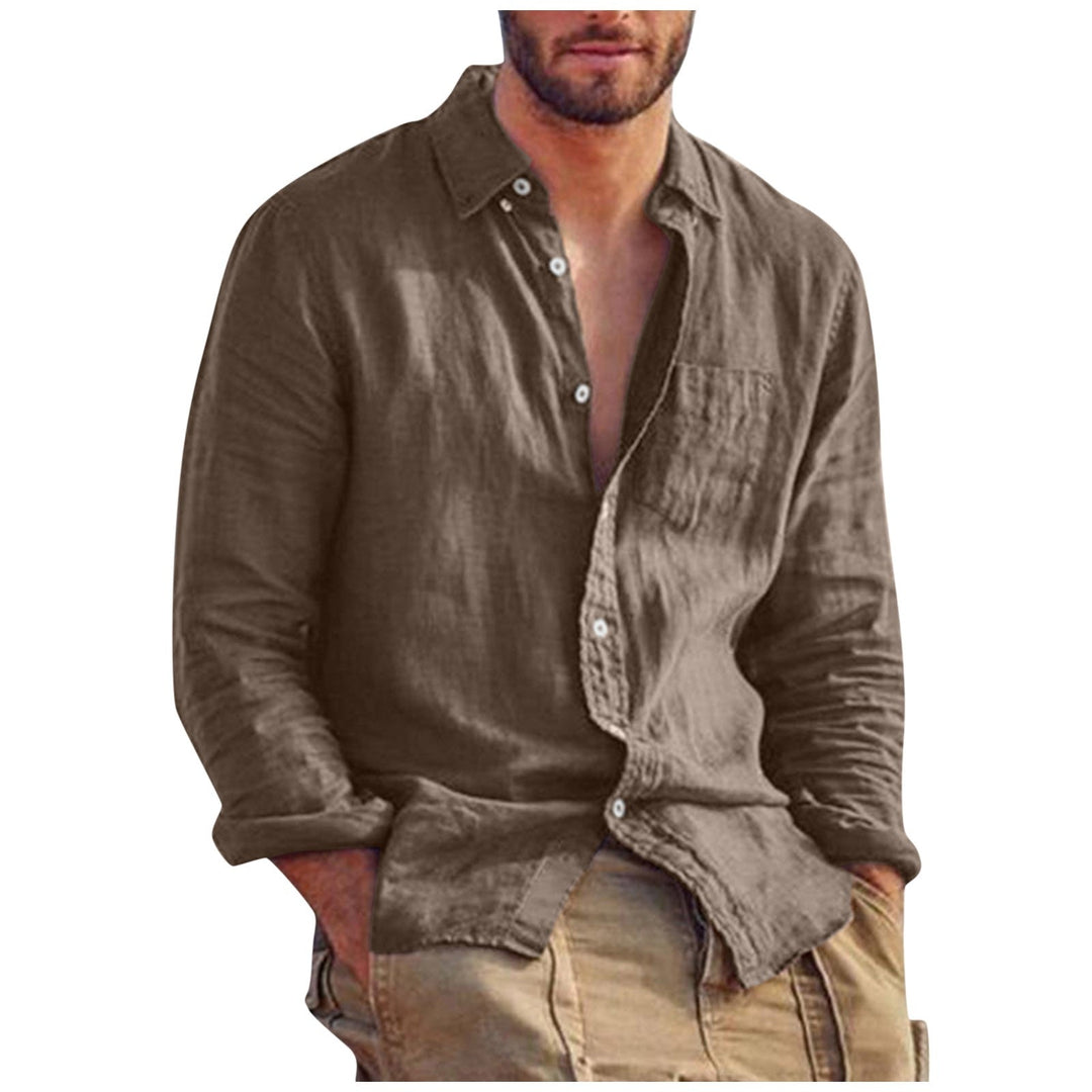 Stylish men's V-neck short sleeve t-shirt, ideal for versatile everyday wear & comfortable, classic casual fashion.