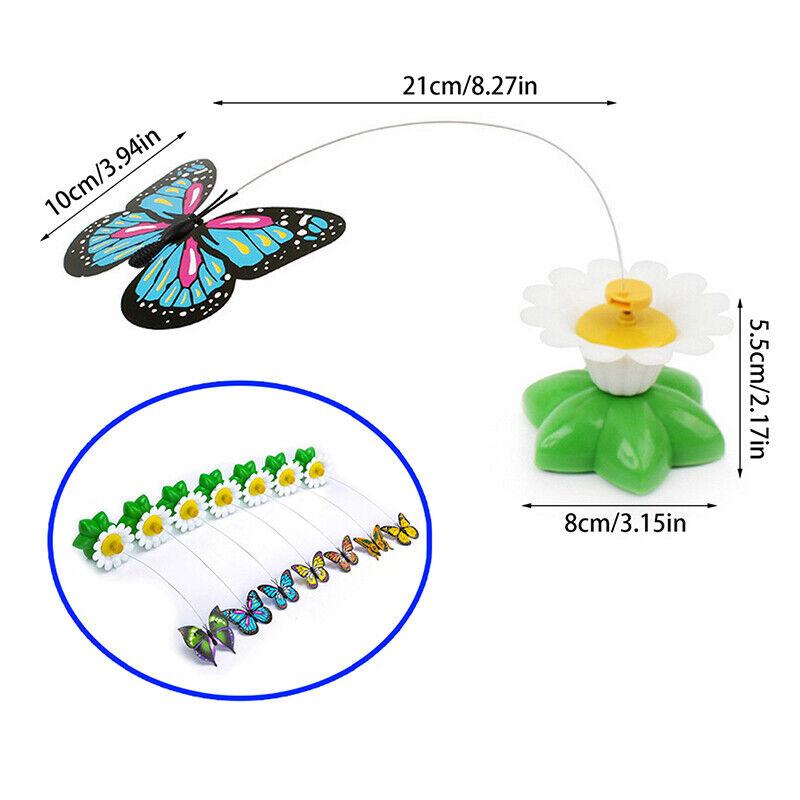 Fun interactive butterfly toy for cats, promoting mental and physical enrichment for kittens and adult felines.
