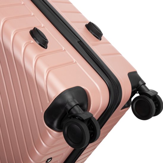 Lightweight 2-piece hard shell suitcase set, ideal for cabin & check-in, with secure TSA lock.