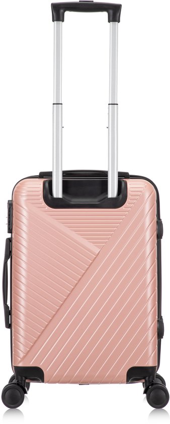 Secure 2-piece hard shell luggage set with integrated TSA lock & agile spinner wheels for peace of mind.