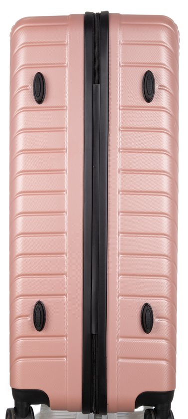 Versatile 2-piece luggage set: cabin approved & check-in hard shell suitcases with spinner wheels.