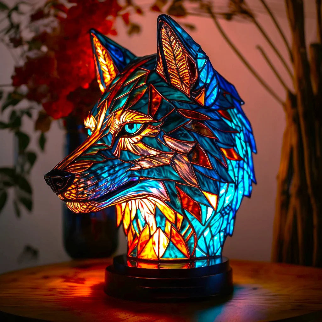 "Sculptural artistic table lamp with modern design, providing ambient lighting; features unique decorative centerpiece appeal