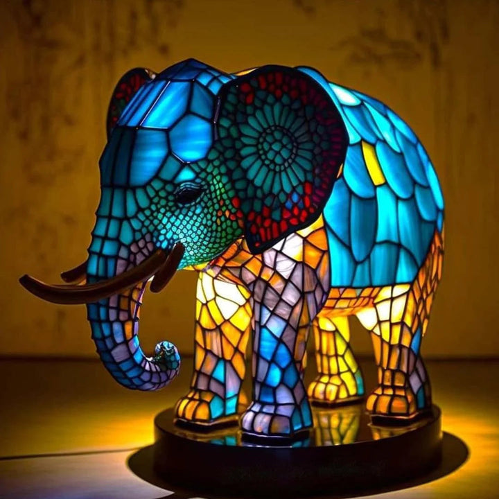 "Sculptural artistic table lamp with modern design, providing ambient lighting; features unique decorative centerpiece appeal