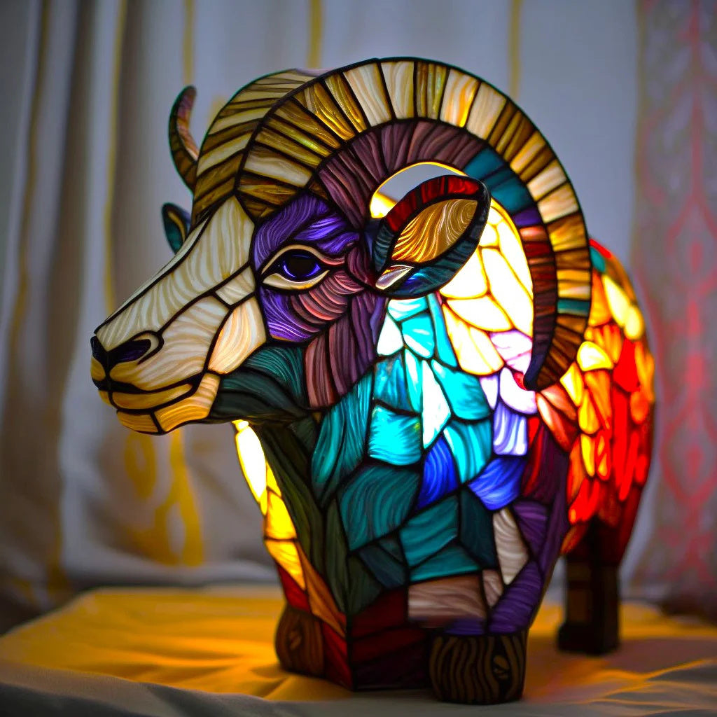 "Sculptural artistic table lamp with modern design, providing ambient lighting; features unique decorative centerpiece appeal