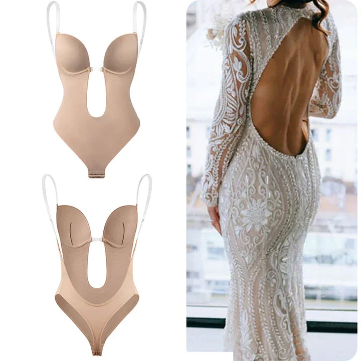 Women's backless shapewear creates an elegant, figure-flattering silhouette, perfect for special occasions.