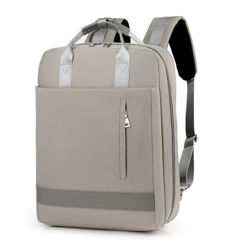 Modern unisex anti-theft backpack for everyday use. Features hidden zippers, USB charging, and secure oxford fabric.