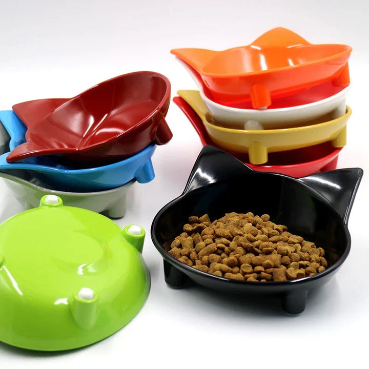 Adorable cat ear pet bowl. Stylish, durable food dish for cats & small dogs. Perfect unisex pet feeder.