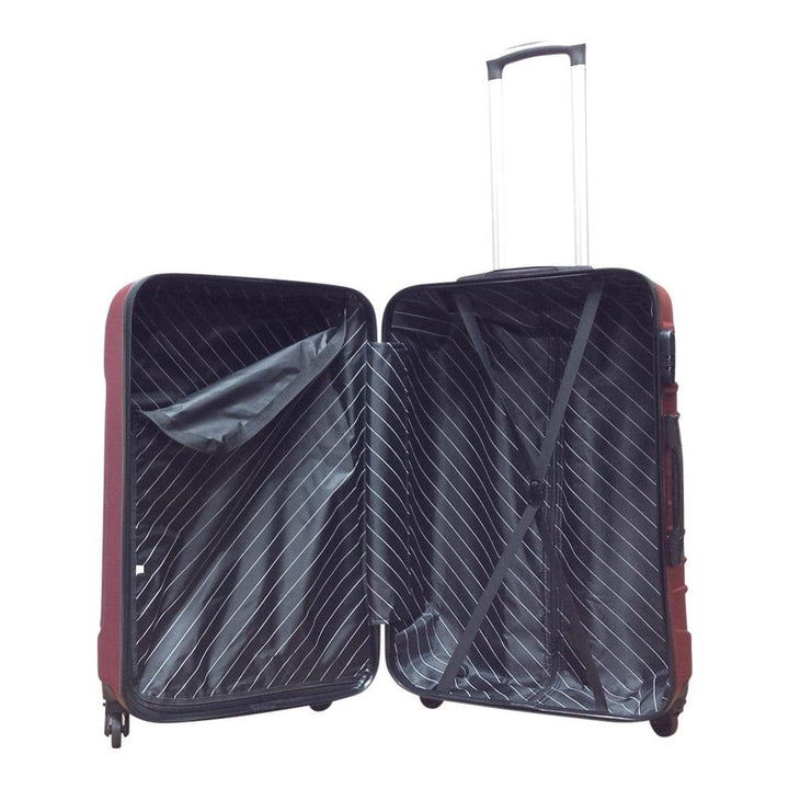 Siena checked luggage, a spacious hard shell spinner suitcase built for durability.