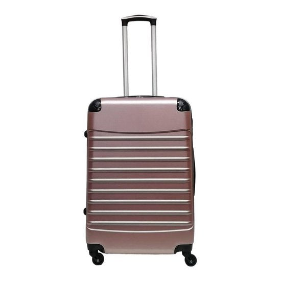 Tough Siena checked spinner suitcase, a hard shell luggage built for frequent travel.