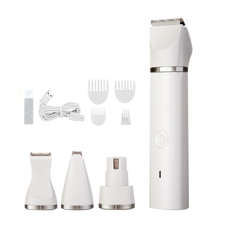 Unisex portable pet grooming kit with silent trimmer & nail care tools. Perfect for dog & cat hygiene, easy & quiet.