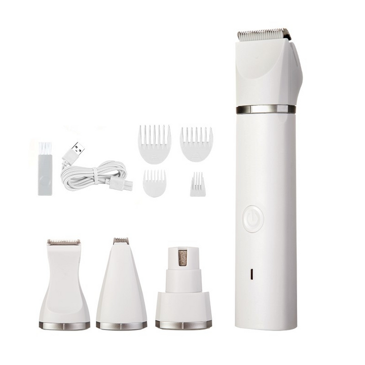 Unisex portable pet grooming kit with silent trimmer & nail care tools. Perfect for dog & cat hygiene, easy & quiet.