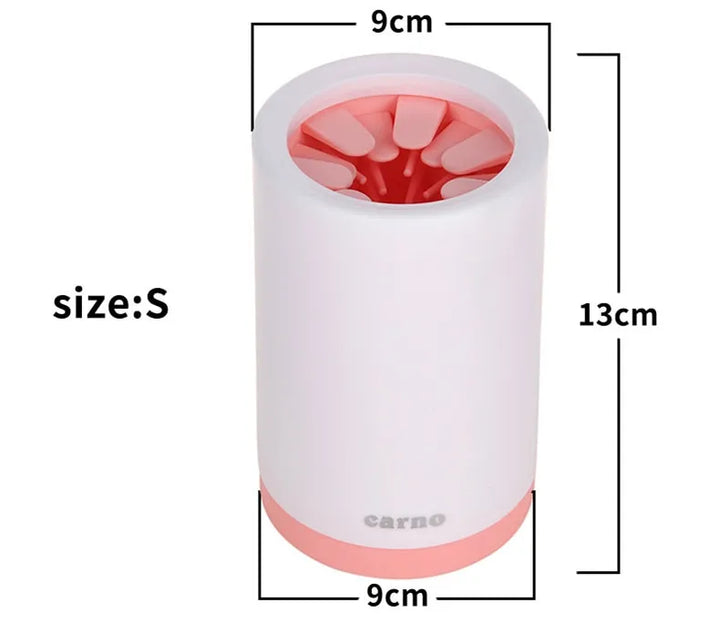 Gentle silicone paw cleaner for pets, featuring soft bristles for thorough yet gentle cleaning of sensitive paws. Portable and eco-friendly, ideal for dogs and cats.