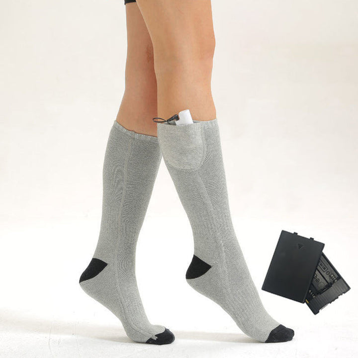 Combat cold feet with HeatWave rechargeable heated socks, perfect for winter sports & outdoor work.