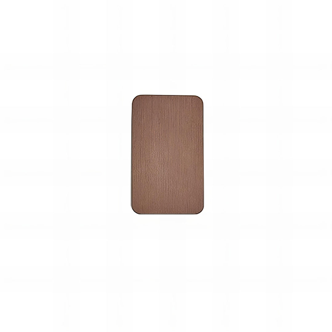 "Sleek indoor LED wall lamp with a modern rectangular design, featuring smooth finishes and warm illumination for elegant dec