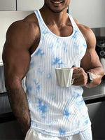 White with blue print - SOLD OUT