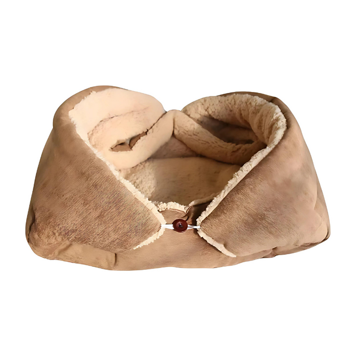 Cozy SleepCloud dog bed & cat bed in soft plush, designed for canine & feline comfort. Promotes restful sleep.