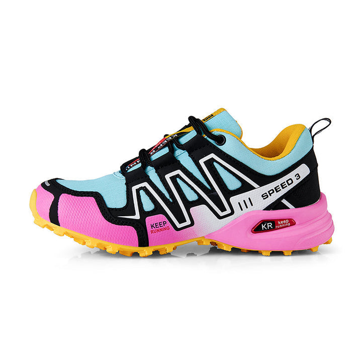 Stylish women's walking shoes, lightweight and slip-resistant for active outdoor use.