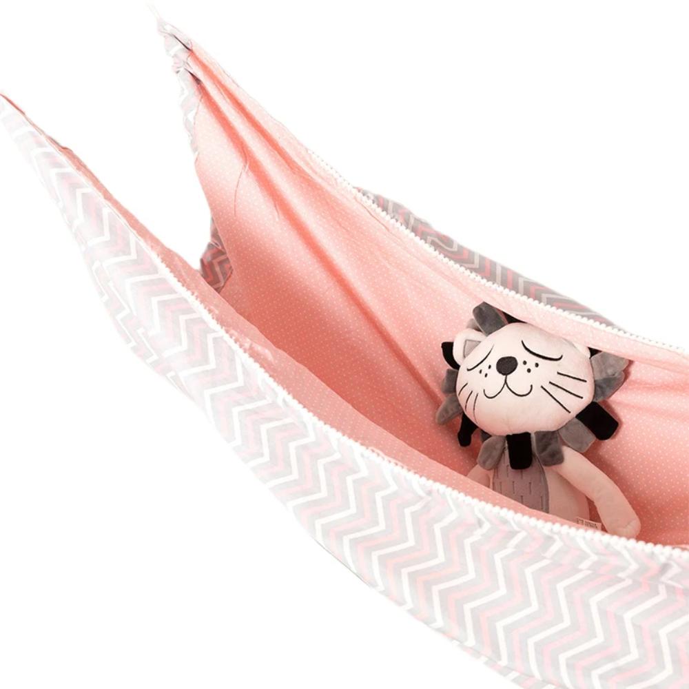 Portable baby hammock for indoor use, perfect for gentle swing, relaxation, and sensory play for infants.