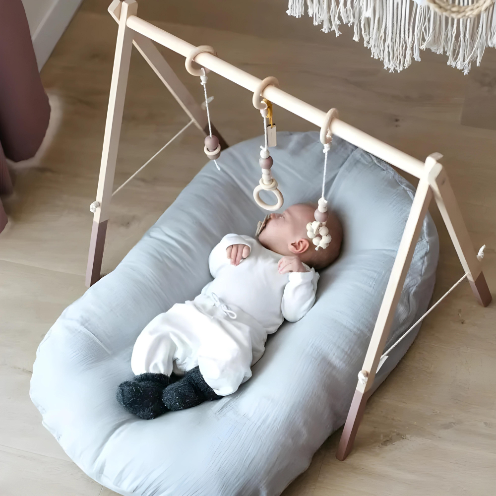 Gentle contoured baby orthopedic pillow for head shaping & breathable comfort, essential newborn support.