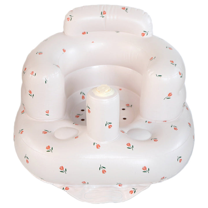 Comfortable inflatable infant support seat, perfect new parent gift. Offers safe floor & bath time seating.
