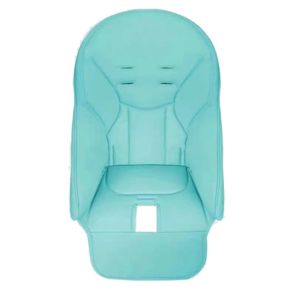 Infant highchair cushion cover. Washable protection for comfortable baby dining.