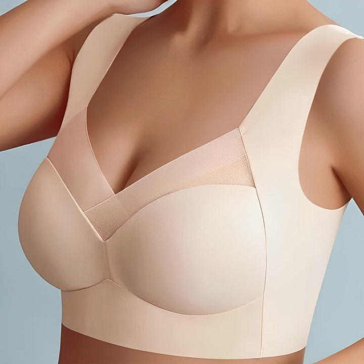 Supportive women's seamless bra top. Ergonomic design for activewear, lounging, and daily comfort.