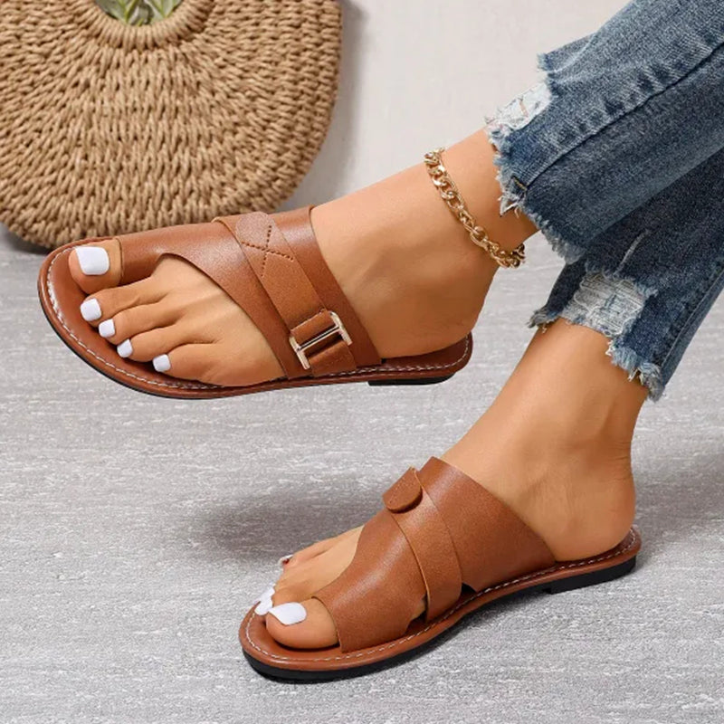 Comfortable women's orthopedic sandals, plush foot support for all-day wear & walking.