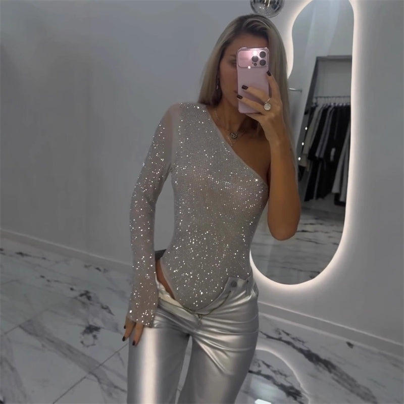 Elegant women's bodysuit, a versatile fashion staple for chic everyday styling & comfort.
